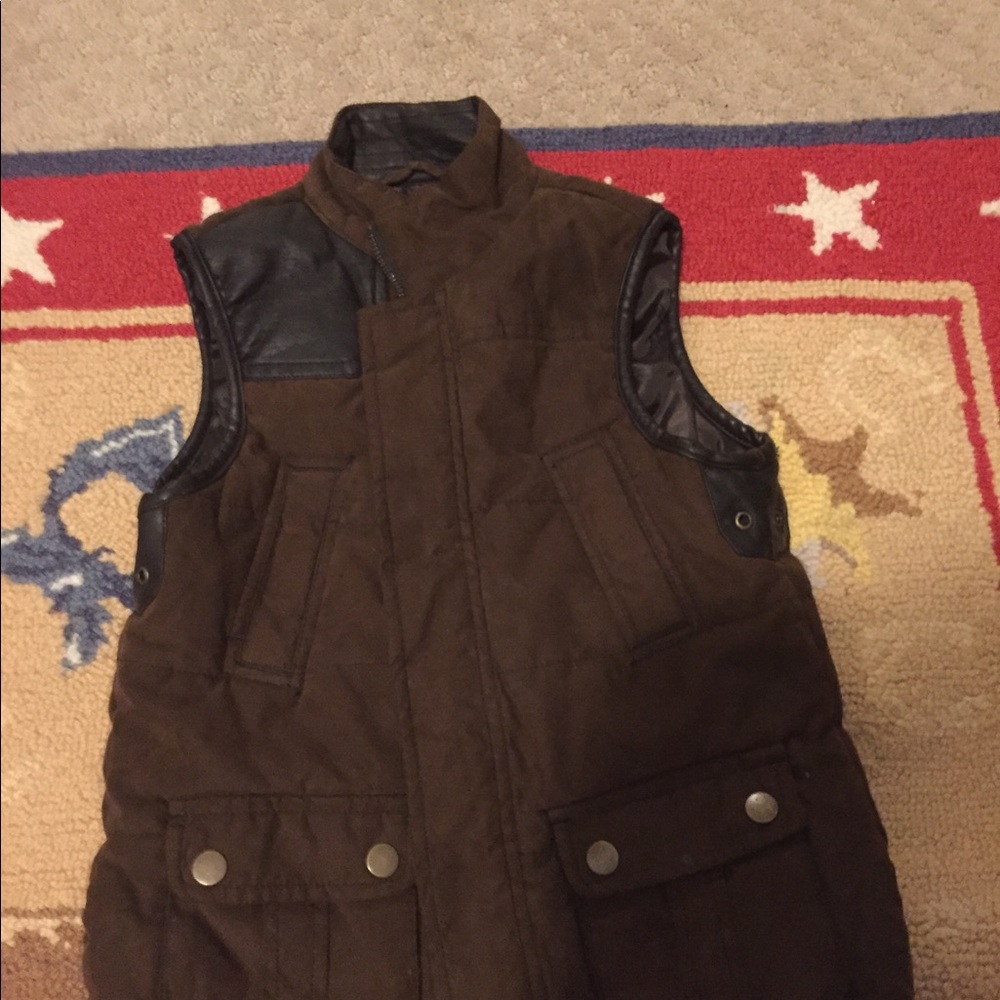 Boys Micro Suede Vest Size 6/7
